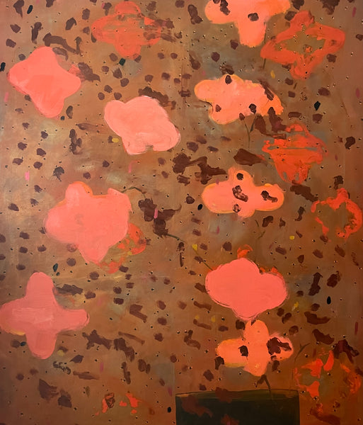 Michael Corra "Bugs!" Acrylic and Oil on Canvas, 2023
