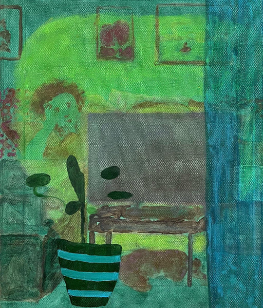 Michael Corra "The Lovers" Acrylic and Oil on Canvas, 2022