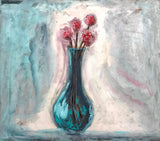 Mariam Lomidze "Flowers" Oil on Wood, 2020