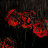 Mariam Lomidze "Red Roses" Oil on Wood, 2020