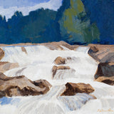 Roy Austin "Falls/Sand River" Oil on Board, 1993