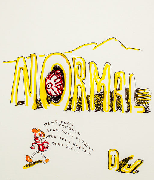 Daniel Johnston "Normal" Limited Edition Hand Signed Print, 2009