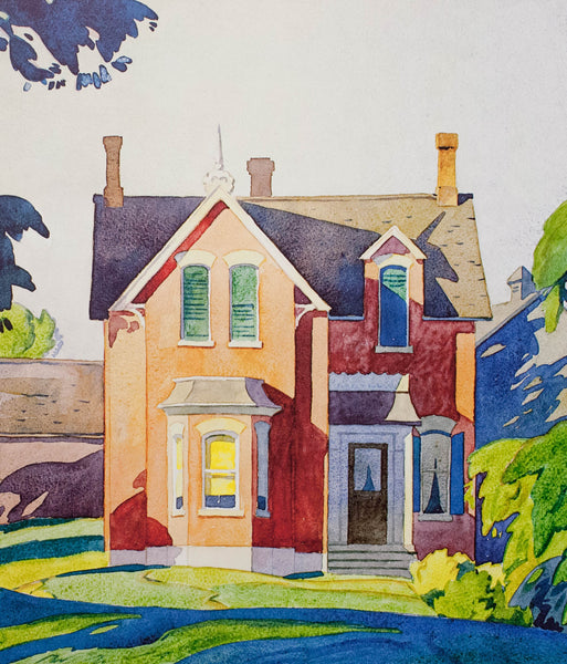 Alfred Joseph Casson "Old House on Bayview" Serigraph, 1991