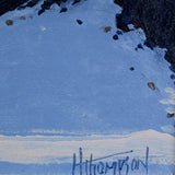 Hugh Thompson "Winter, Village of Clyde" Oil on Board, 2002